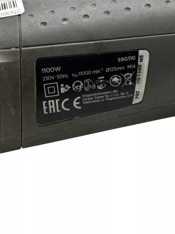 SZLIFIERKA KĄTOWA GRAPHITE 59G110