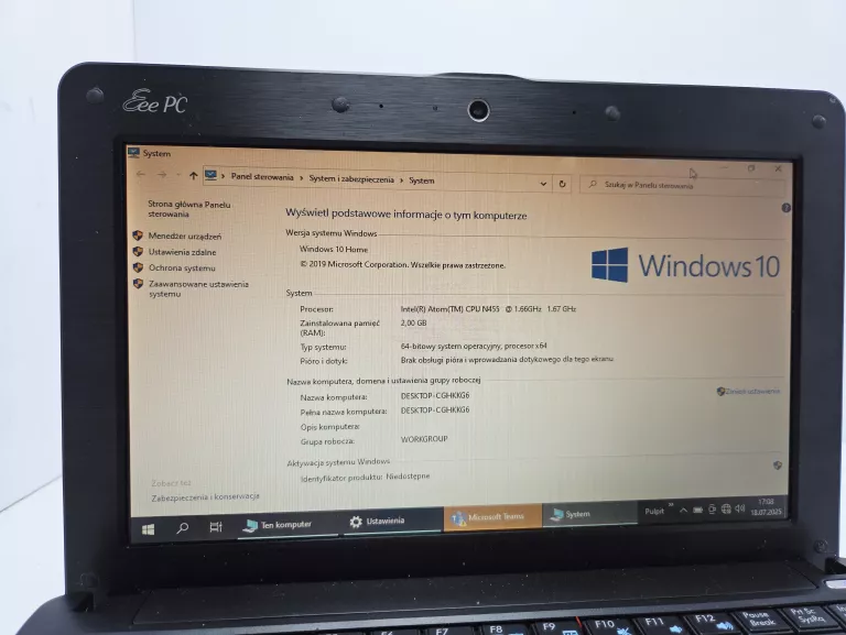 LAPTOP ASUS EEE PC 1001PXD