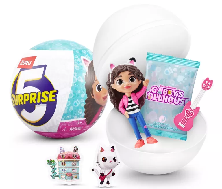 KULA ZURU 5 SURPRISE GABBY'S DOLLHOUSE 5 NIESPODZIANEK KOCI DOMEK GABI