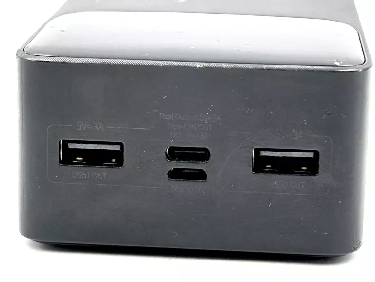 POWERBANK BASEUS 15W 30000MAH LI-PO 2USB USB-C MICRO CZARNY