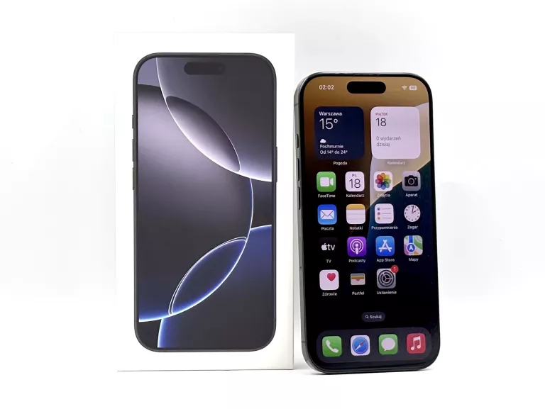 APPLE IPHONE 16 PRO 128GB BAT.100% CZARNY (APPLE CARE 08.05.2026)