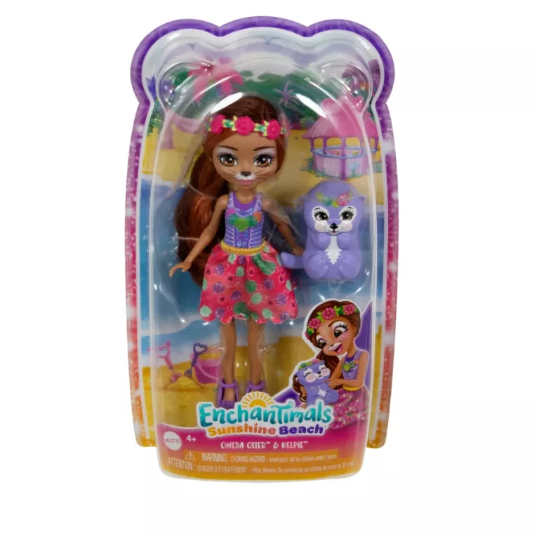 ENCHANTIMALS ONEDA OTTER LALKA WYDRA + FIGURKA KELPIE HXB98