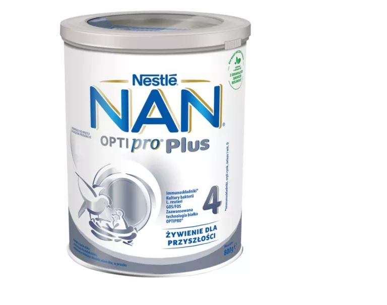 MLEKO MODYFIKOWANE NAN OPTIPRO PLUS 4 DLA DZIECI PO 2. ROKU 800 G