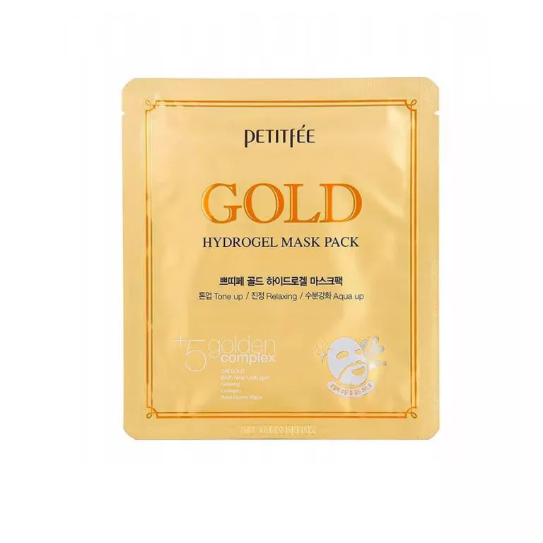 PETITFEE GOLD HYDROŻELOWA MASECZKA DO TWARZY ZE ZŁOTEM W PŁACIE 32G