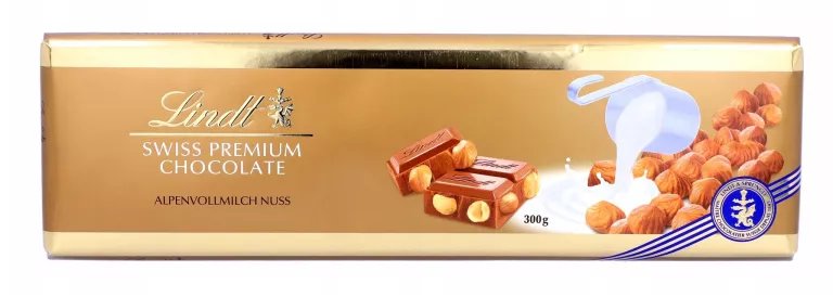 LINDT CZEKOLADA MLECZNA Z ORZECHAMI 300 G