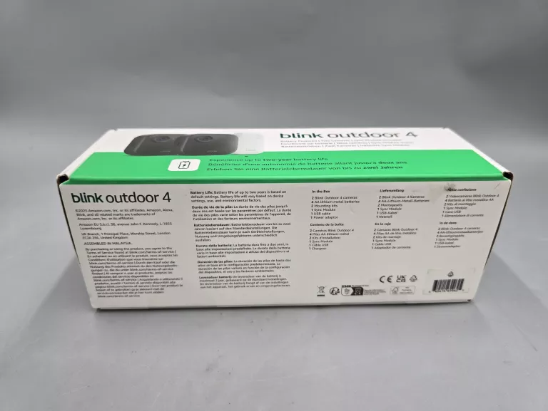KAMERA ZEWNĘTRZNA BLINK OUTDOOR 4 2 PACK