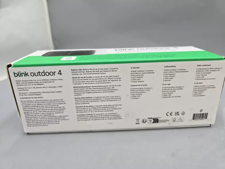 KAMERA ZEWNĘTRZNA BLINK OUTDOOR 4 2 PACK