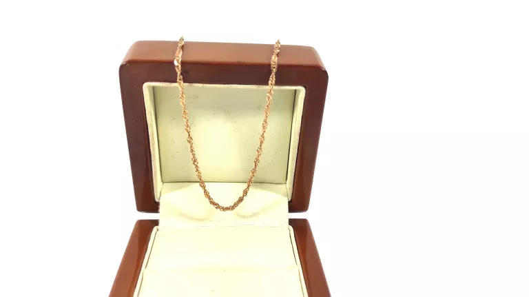 ELEGANCKI ZŁOTY ŁAŃCUSZEK PR585 SINGAPUR 2,92G