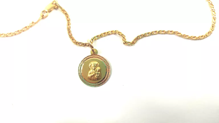MIŁOSNY ZŁOTY ŁAŃCUSZEK Z MATKĄ BOSKĄ PR.585