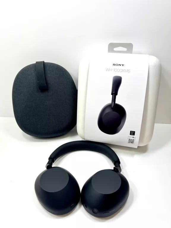 SŁUCHAWKI NAUSZNE SONY WH-1000XM6 ANC CZARNE / PUDEŁKO
