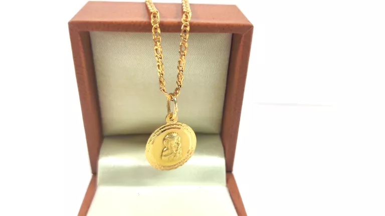 MIŁOSNY ZŁOTY ŁAŃCUSZEK Z MATKĄ BOSKĄ PR.585