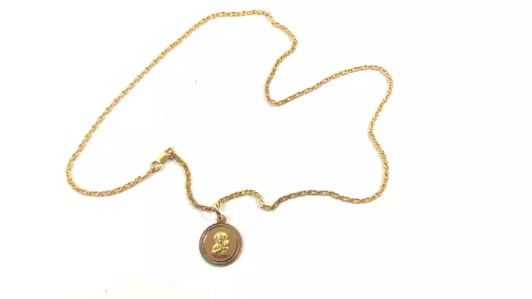 MIŁOSNY ZŁOTY ŁAŃCUSZEK Z MATKĄ BOSKĄ PR.585