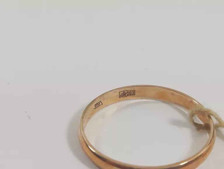 KLASYCZNA ZŁOTA OBRĄCZKA PR.583 R.24