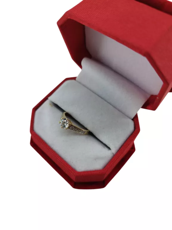 INTERESUJĄCY ZŁOTY PIERŚCIONEK 585 2.61G R.16