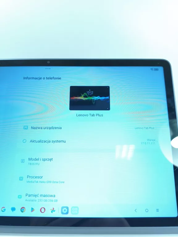 TABLET TABLET LENOVO TAB PLUS TB351FU 8/256GB