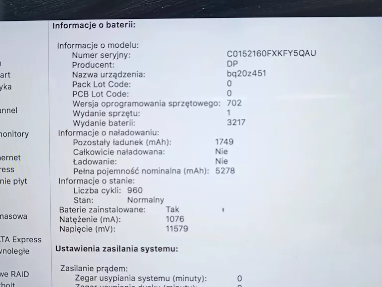 APPLE MACBOOK PRO 2015 A1502 I5 8GB RAM