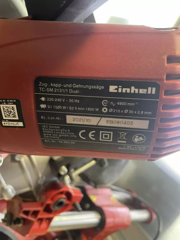 PIŁA UKOŚNA UKOŚNICA EINHELL TC-SM 2131