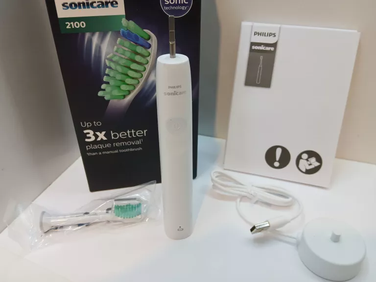 SZCZOTECZKA ELEKTRYCZNA - PHILIPS SONICARE 2100 / KOMPLET/ POWYSTAWOWA