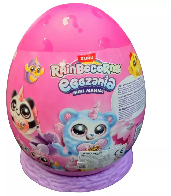 ZESTAW ZURU RAINBOCORNS EGGZANIA MINI MANIA FIOLETOWY RÓG