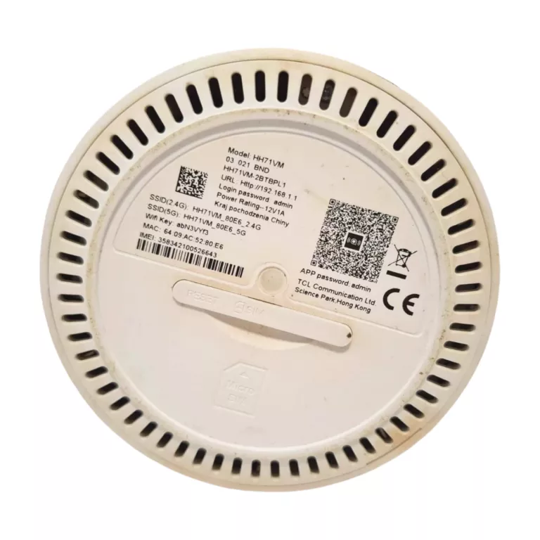 ROUTER ALCATEL LINKHUB LTE HH71VM BIAŁY KOMPLET