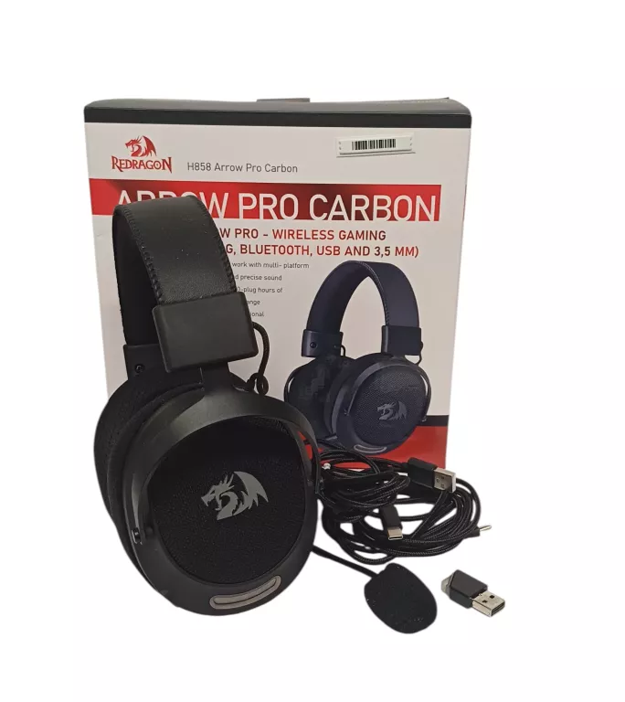 SŁUCHAWKI REDRAGON ARROW CARBON H858