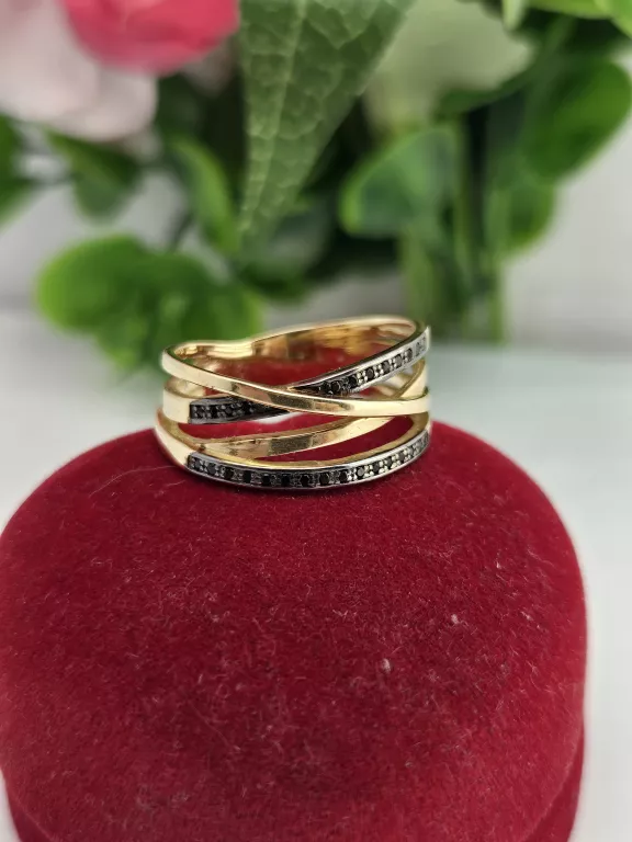 zloty-pierscionek-obrecze-z-czarnymi-kamieniami-476g-585-r21-wroclawska-7-legnica