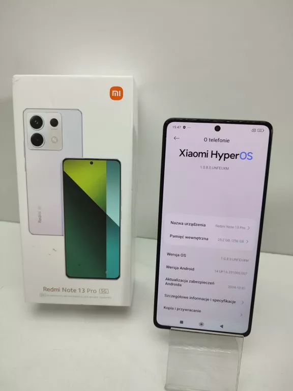 TELEFON XIAOMI REDMI NOTE 13 PRO 5G 8 GB / 256 GB PUDEŁKO
