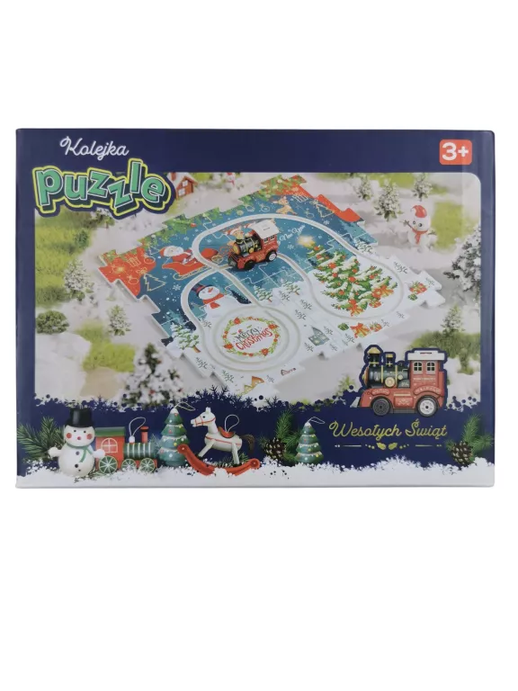 ZABAWKI DZIADKA NORBERTA PUZZLE DLA DZIECI 3 + KOLEJKA