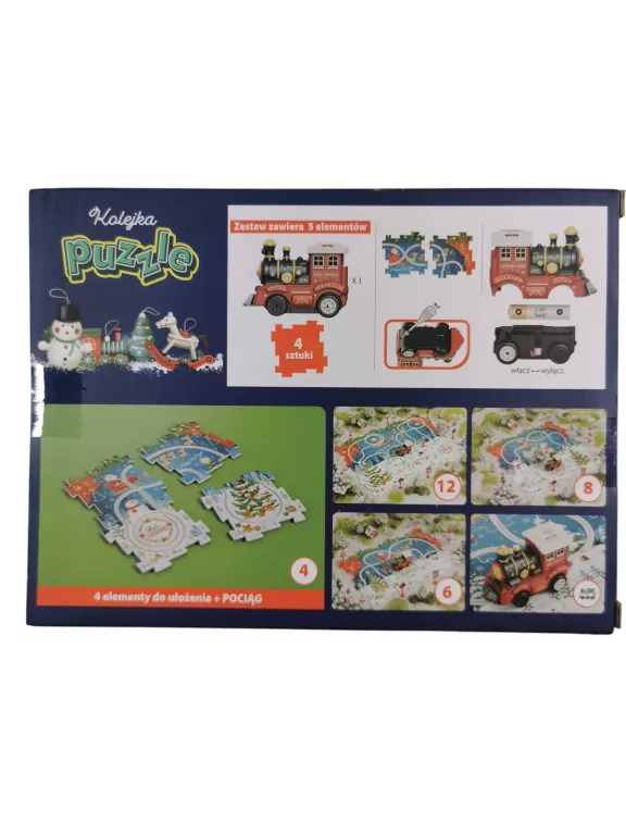 ZABAWKI DZIADKA NORBERTA PUZZLE DLA DZIECI 3 + KOLEJKA