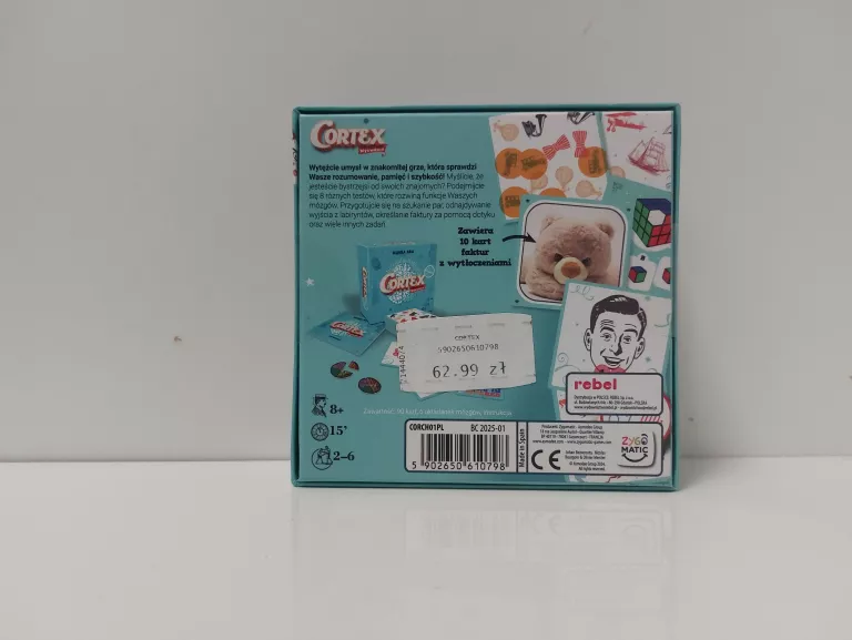 CORTEX GRA PLANSZOWA ROZBUDZAJĄCA TWOJE ZMYSŁY 2-6 OSÓB, WIEK 8+ IDEAŁ