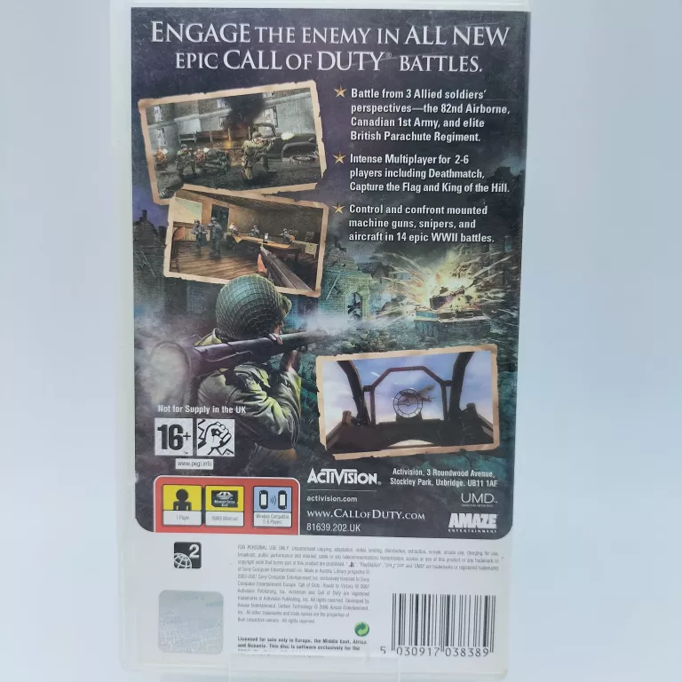 GRA NA PSP CALL OF DUTY ROADS TO VICTORY OKAZJA