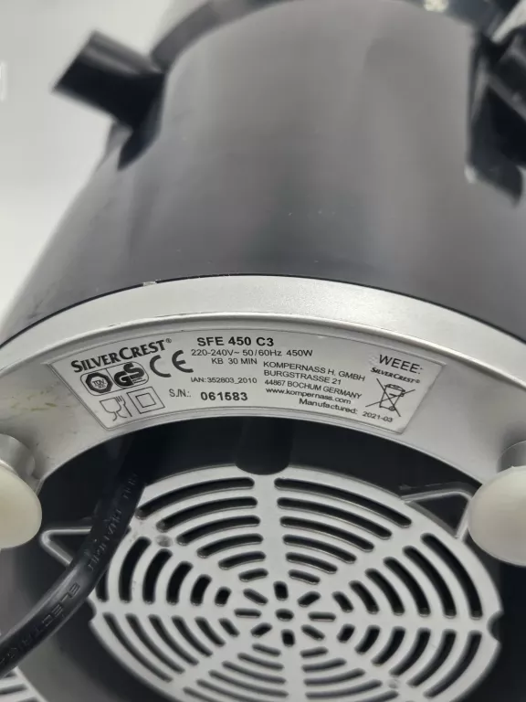SOKOWIRÓWKA SILVERCREST SFE 450 C3 JUICER 450W PUDEŁKO