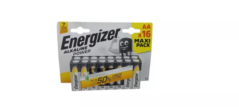 BATERIE ALKALICZNE ENERGIZER AA 1.5V LR6 16 SZT. POWYSTAWOWE