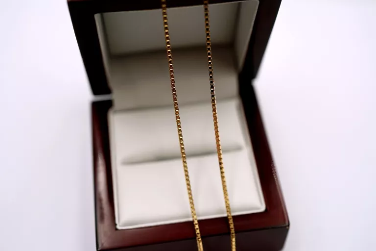 ZŁOTY ŁAŃCUSZEK KOSTKA - 585 - 5,78G - 60CM