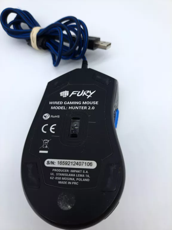 MYSZ PRZEWODOWA FURY HUNTER 2.0