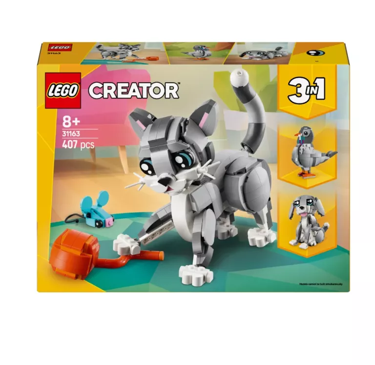 LEGO CREATOR PSOTNY KOT 3W1 31163 5702017822389