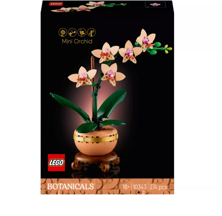 KLOCKI LEGO BOTANICALS 10343 MAŁA ORCHIDEA 5702017814643