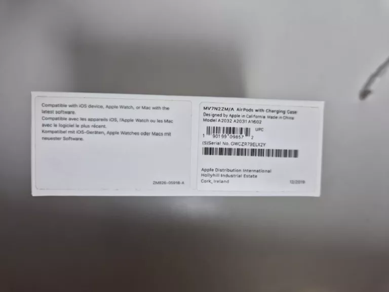 SŁUCHAWKI DOUSZNE APPLE AIRPODS GEN 2 KOMPLET
