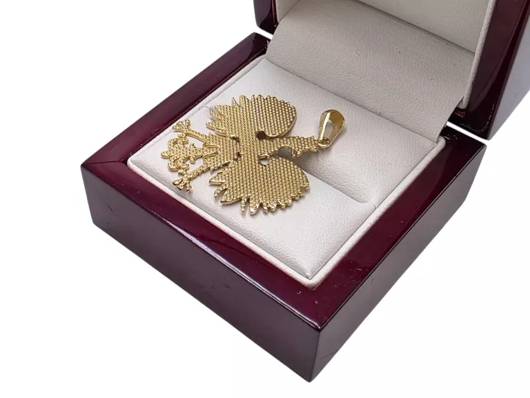 ZŁOTA ZAWIESZKA ORZEŁ GODŁO POLSKA PATRIOTYCZNA 6,34G 4CM Z2