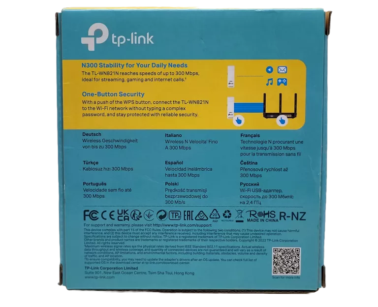 KARTA SIECIOWA WI-FI USB TP-LINK TL-WN821N KOMPLET