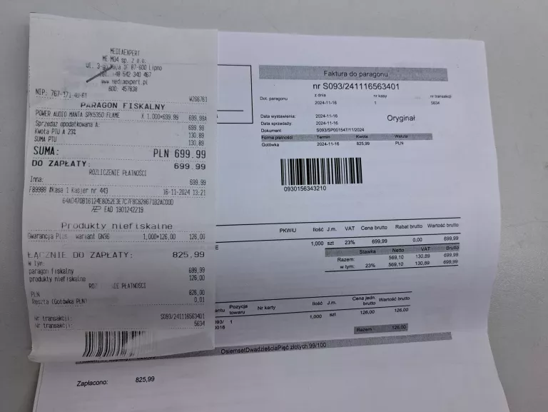 GŁOŚNIK MANTA SPK 5350 KOMPLET GWARANCJA!
