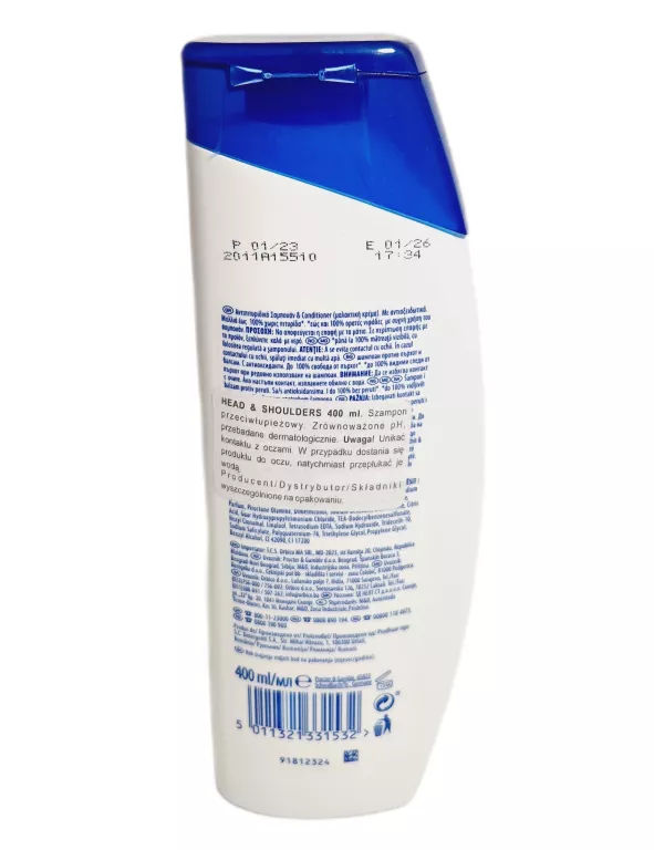 SZAMPON HEAD&SHOULDERS 2IN1 400ML