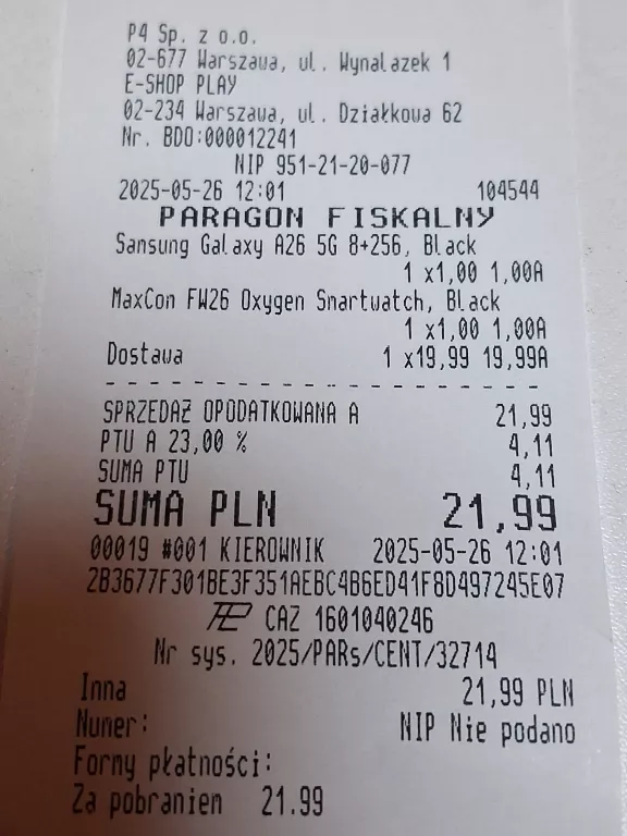 SAMSUNG GALAXY A26 5G - 8/256