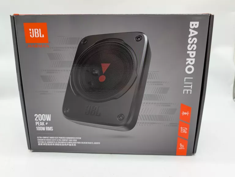 JBL BASS PRO LITE SAMOCHODOWY AKTYWNY GŁOŚNIK Z WBUDOWANYM WZMACNIACZEM