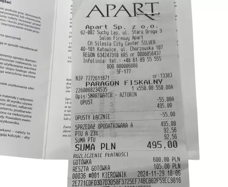 SMARTWATCH MĘSKI AZTORIN AS099-U440 / GWARANCJA!
