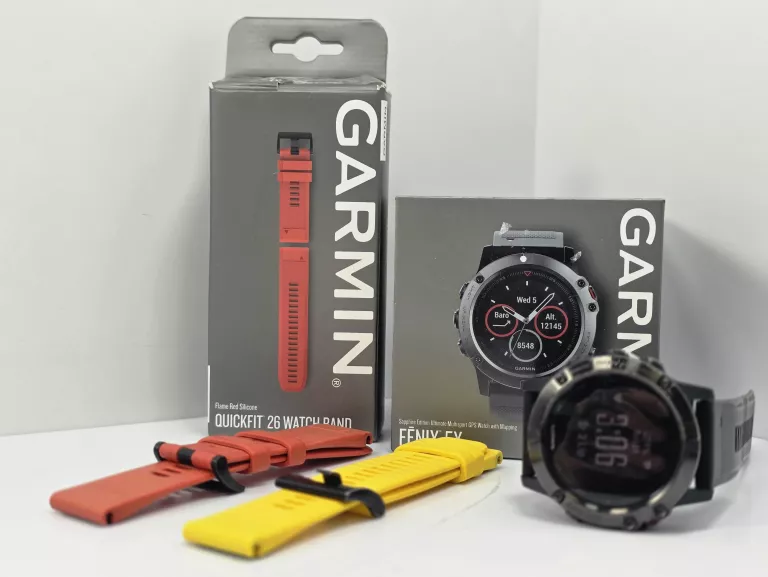 ZEGAREK SPORTOWY GARMIN FENIX 5X SAPPHIRE WRAZ Z WYMIENNYMI OPASKAMI