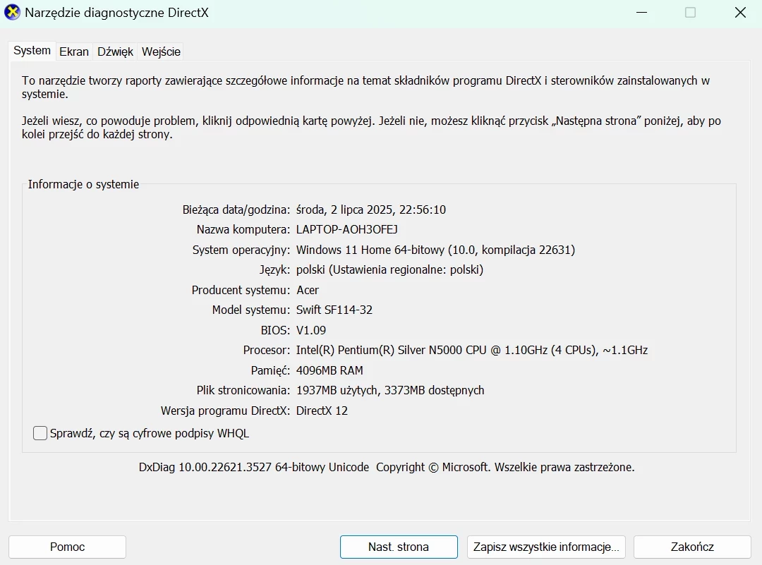 laptop-acer-swift-1-14-fhd-intel-pentium-n5000-4128gb-ssd-sf114-32-opis-ean-gtin-4710886391494