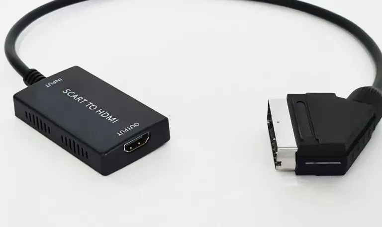 KABEL ADAPTER KONWERTER Z EURO / SCART DO HDMI 720P/1080P PRZEJŚCIÓWKA TV