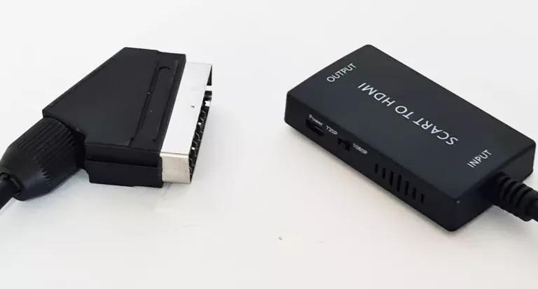 KABEL ADAPTER KONWERTER Z EURO / SCART DO HDMI 720P/1080P PRZEJŚCIÓWKA TV