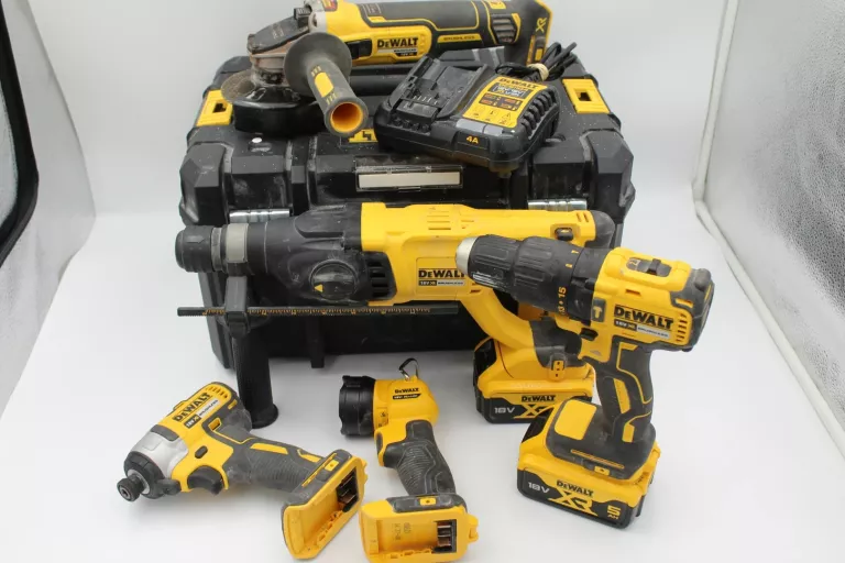 ZESTAW ELEKTRONARZĘDZI DEWALT DCK440P2T + SZLIFIERKA DCG405, GWARANCJA!
